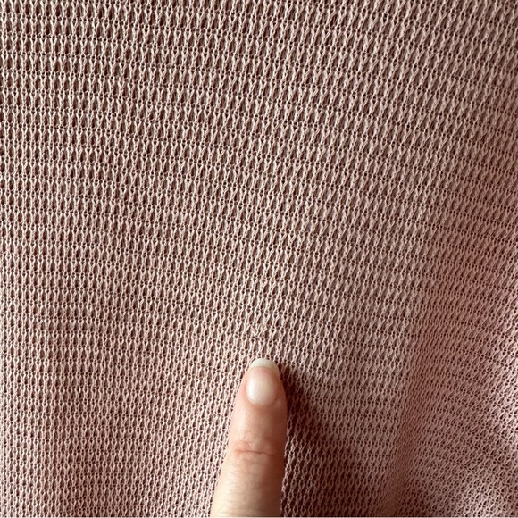 Streetwear Society Dolman Sleeves Long Sleeve Top Peach Pink Knit - Large - Picture 14 of 17